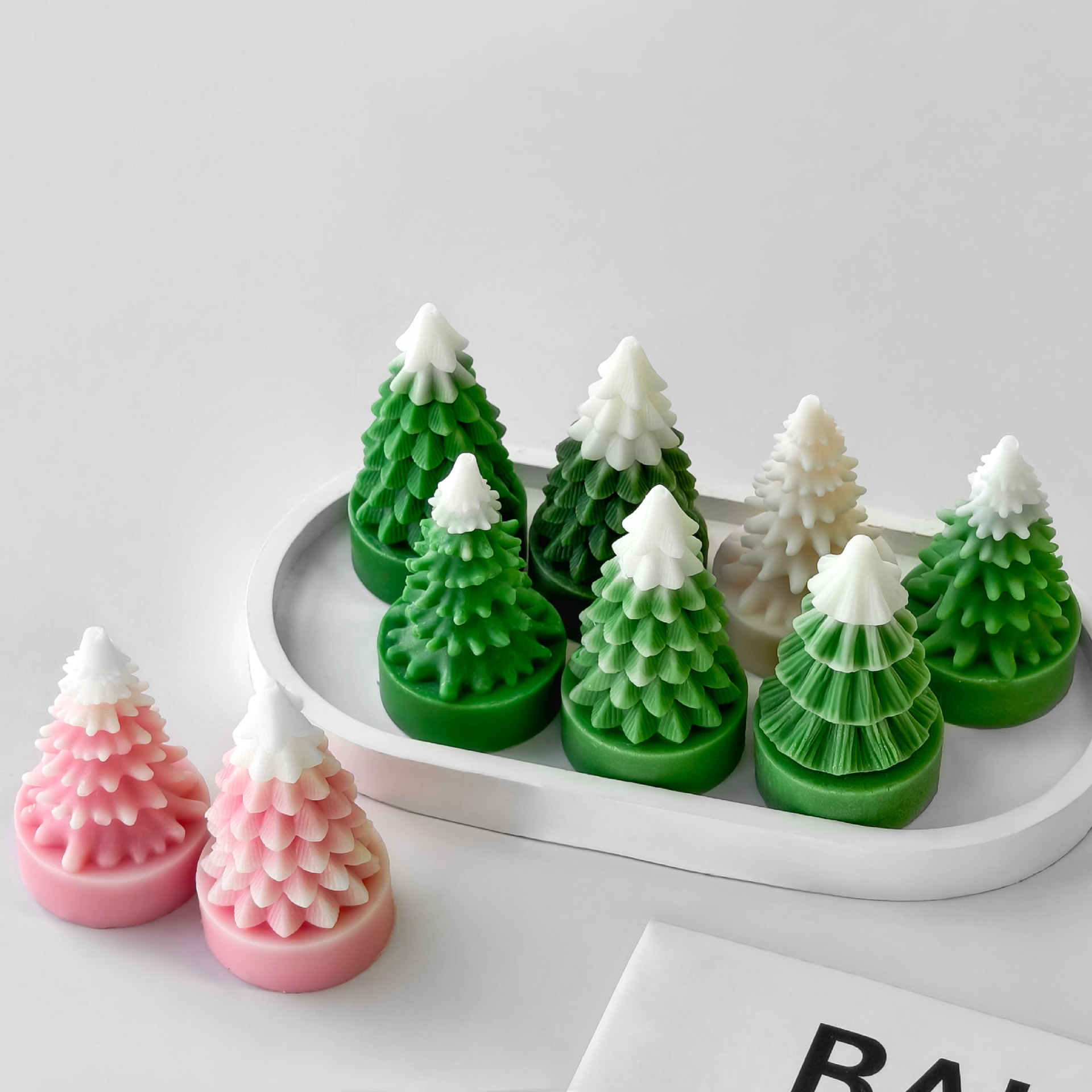 Soap Making At Home - DIY Mini Christmas Tree Silicone Mold