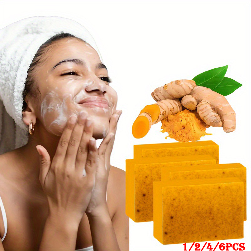 Soap Making Olive Oil - 1/2/4/6Pcs Turmeric Kojic Acid Handmade Soap