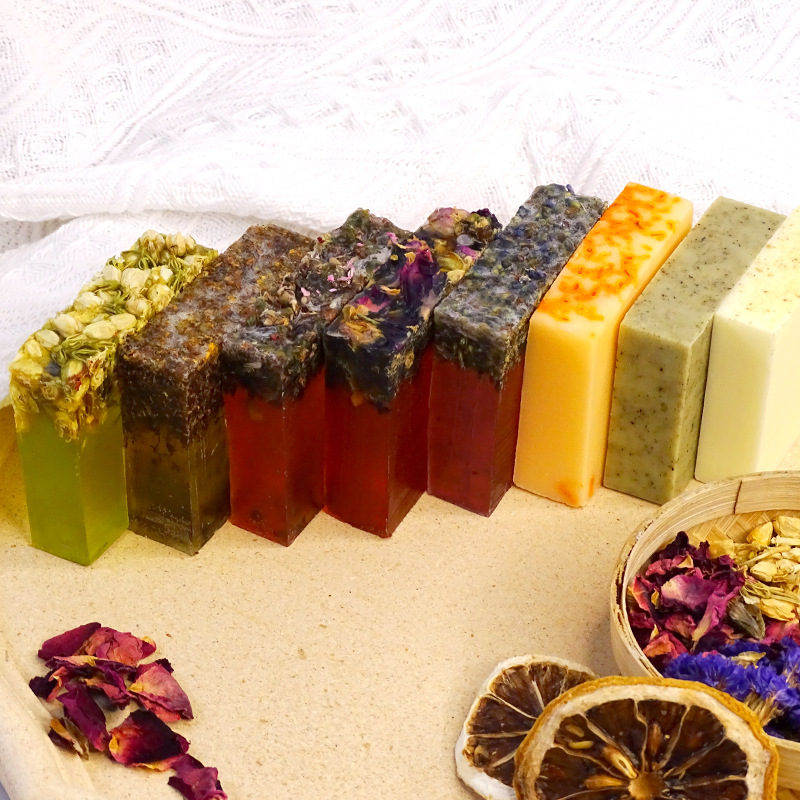 Soap Making Olive Oil - 8 Types of 80g Flower Handmade
