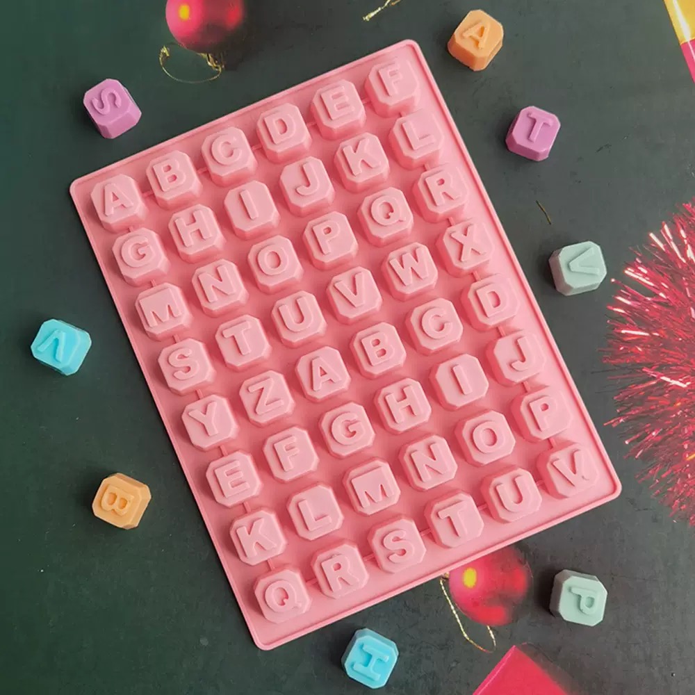 Soap Making Designs - 48 Letter Enghish Alphabet letter Silicone