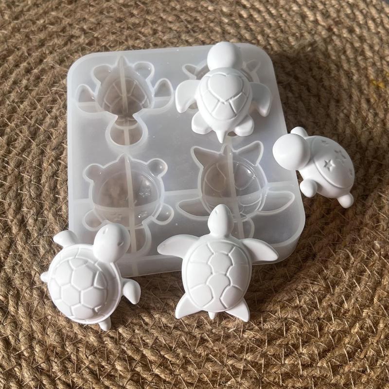 Soap Making Designs - Four Turtles Plaster Silicone Molds DIY