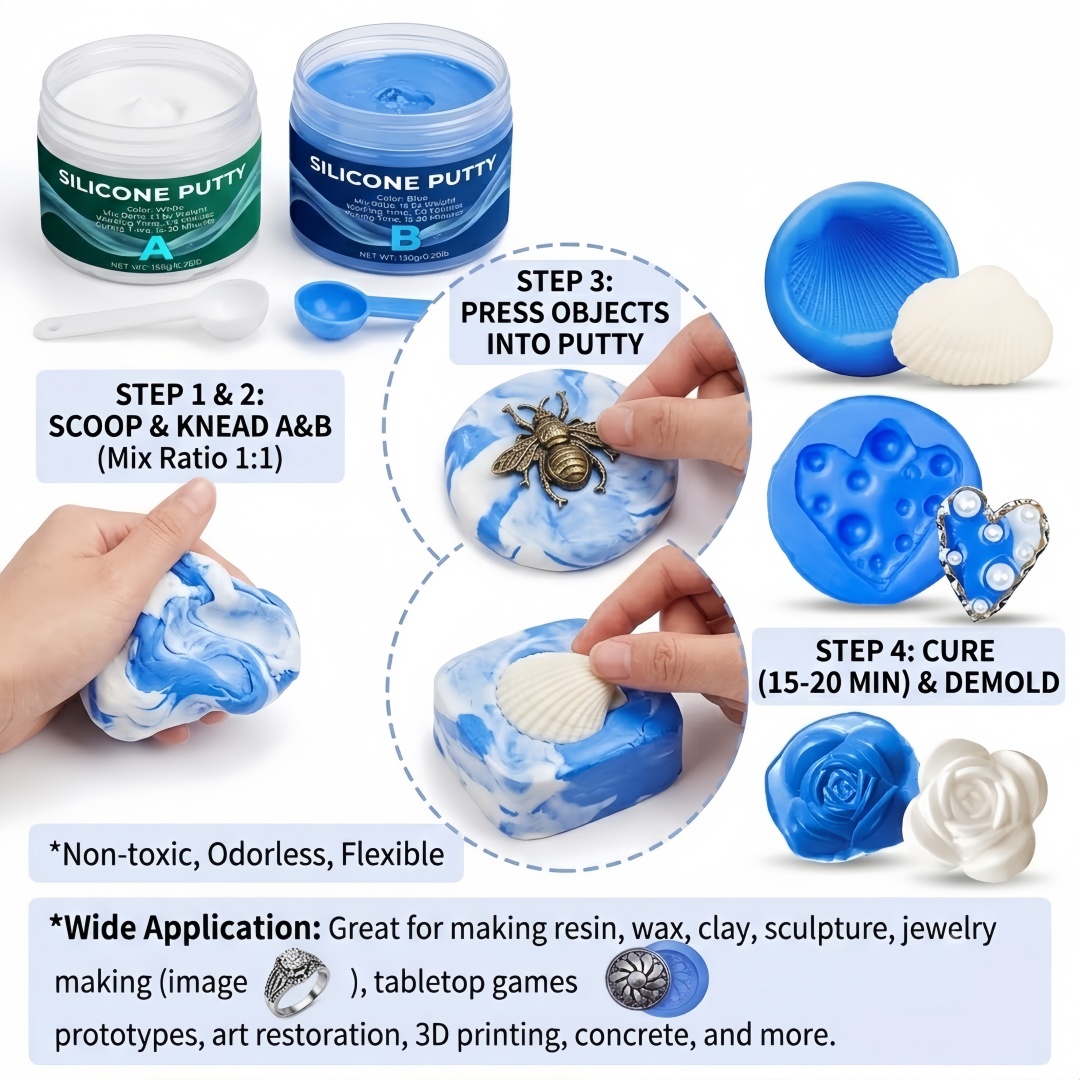 Silicone Putty Mold Making Sup - огляд і ціна Soap Making Designs