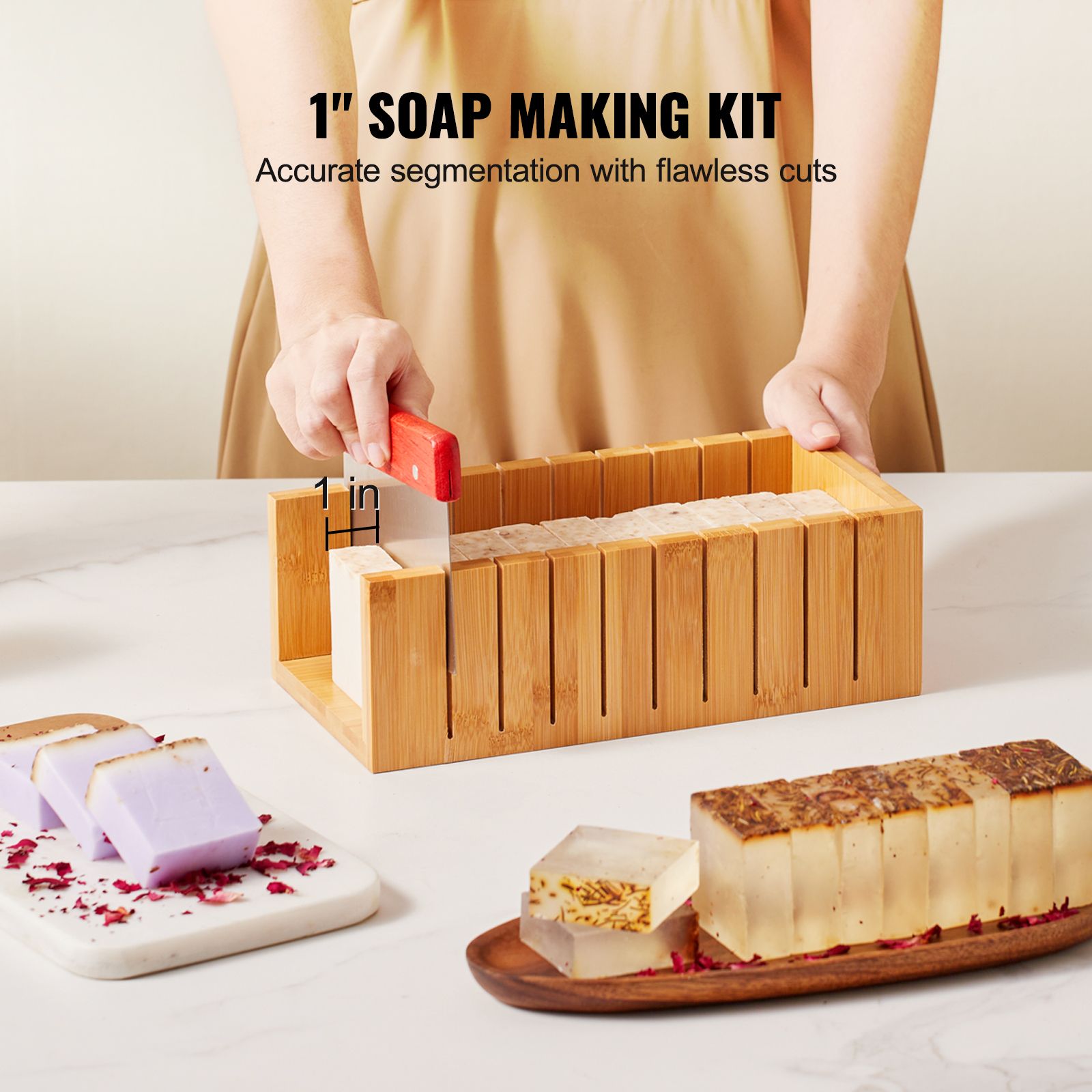 Soap Making Kit, Bamboo Cuttin - огляд і ціна Soap Making Diy Kit