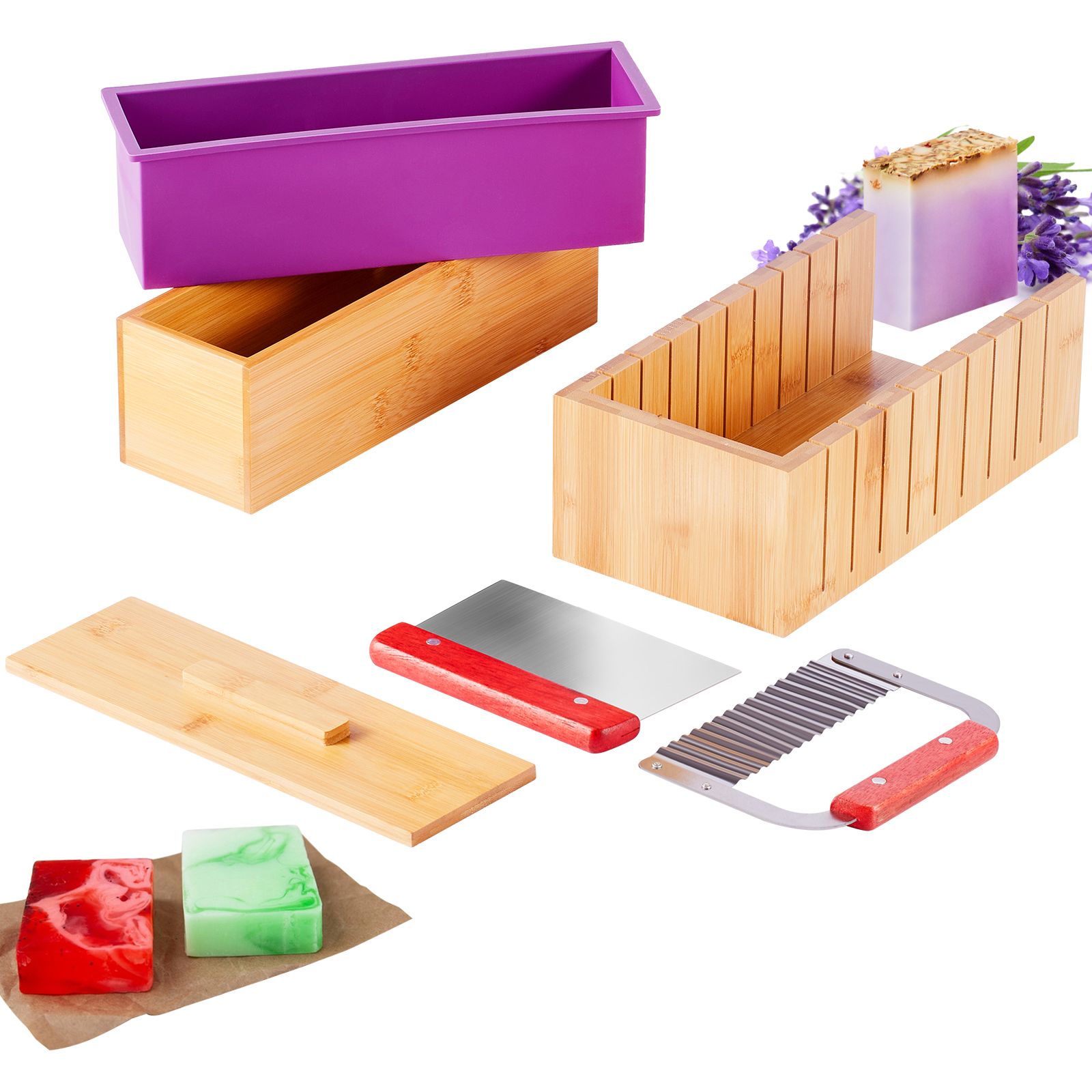 Soap Making Kit, Bamboo Cuttin - огляд і ціна Soap Making Diy Kit