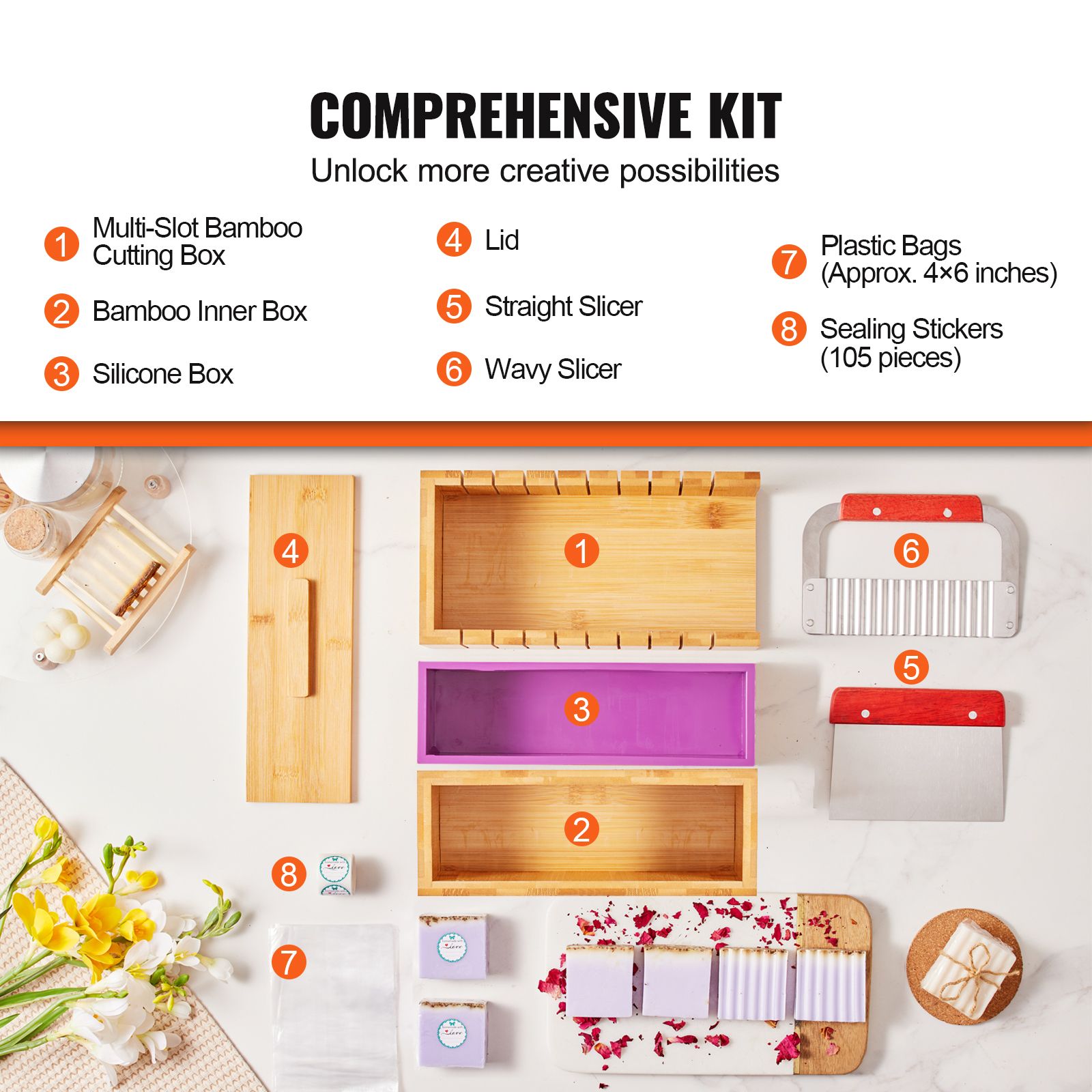 Soap Making Kit, Bamboo Cuttin - огляд і ціна Soap Making Diy Kit