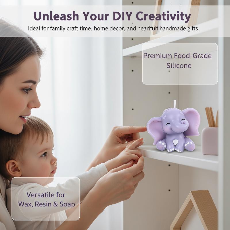 Cute 3D Elephant Silicone Cand - огляд і ціна Soap Making Designs