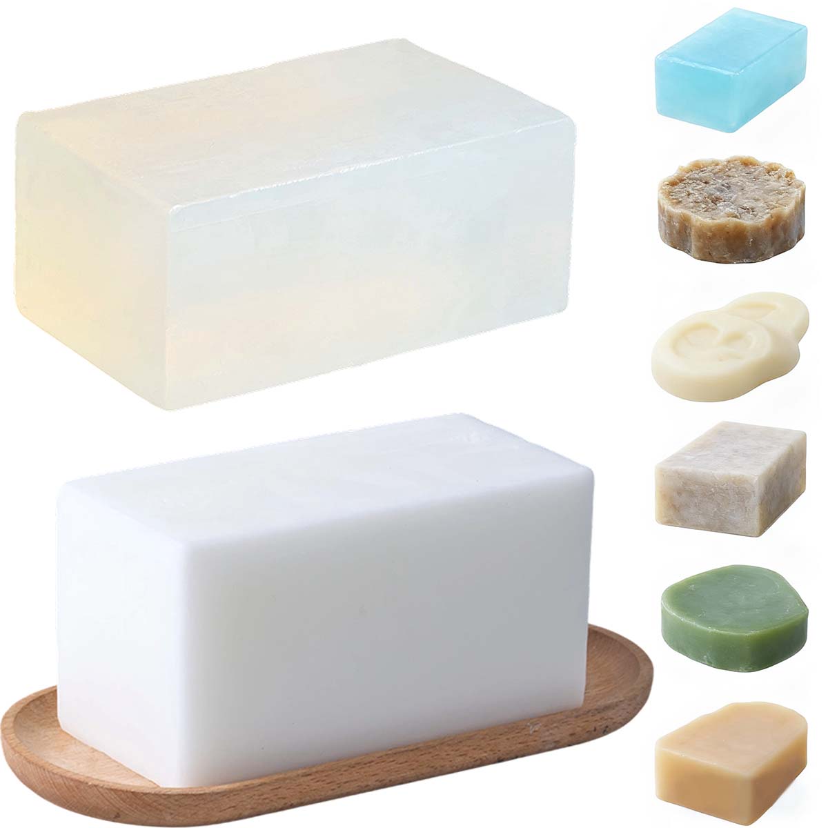 1000g Clear White Soap Base DI - огляд і ціна Soap Making Diy Kit