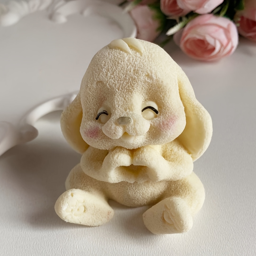 1pc Adorable Rabbit Resin Sili - огляд і ціна Soap Making Designs