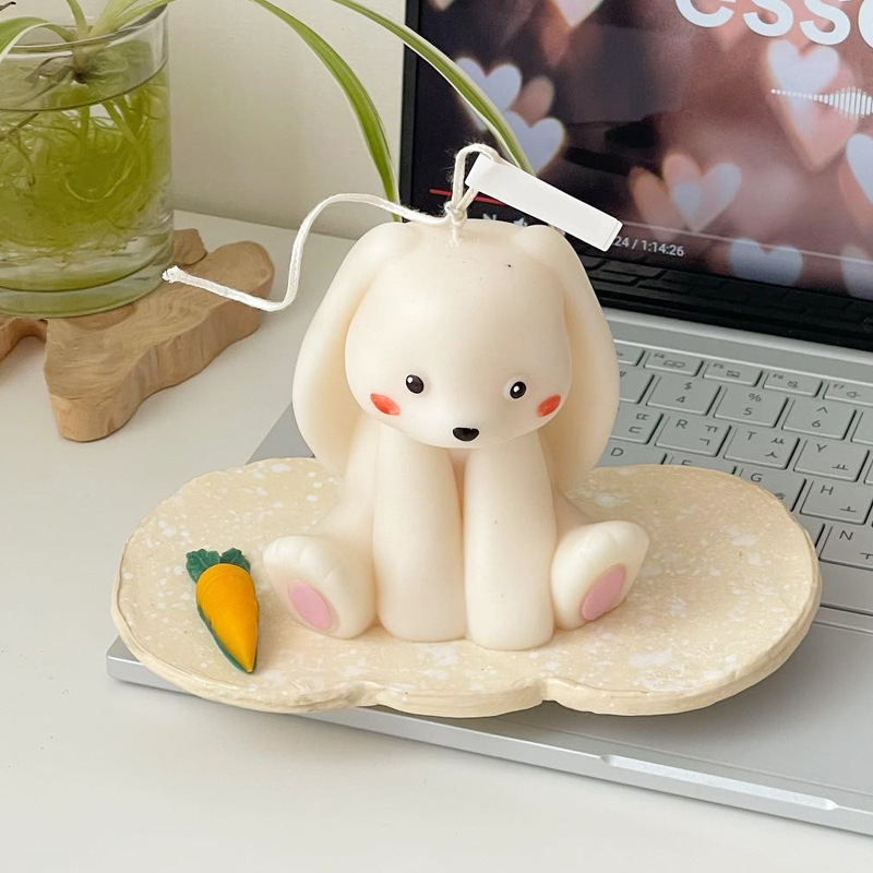 Sitting Rabbit Silicone Candle - огляд і ціна Soap Making At Home