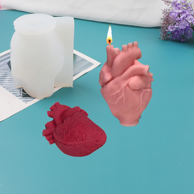 DIY Human Heart Silicone Candl - огляд і ціна Soap Making Diy Kit