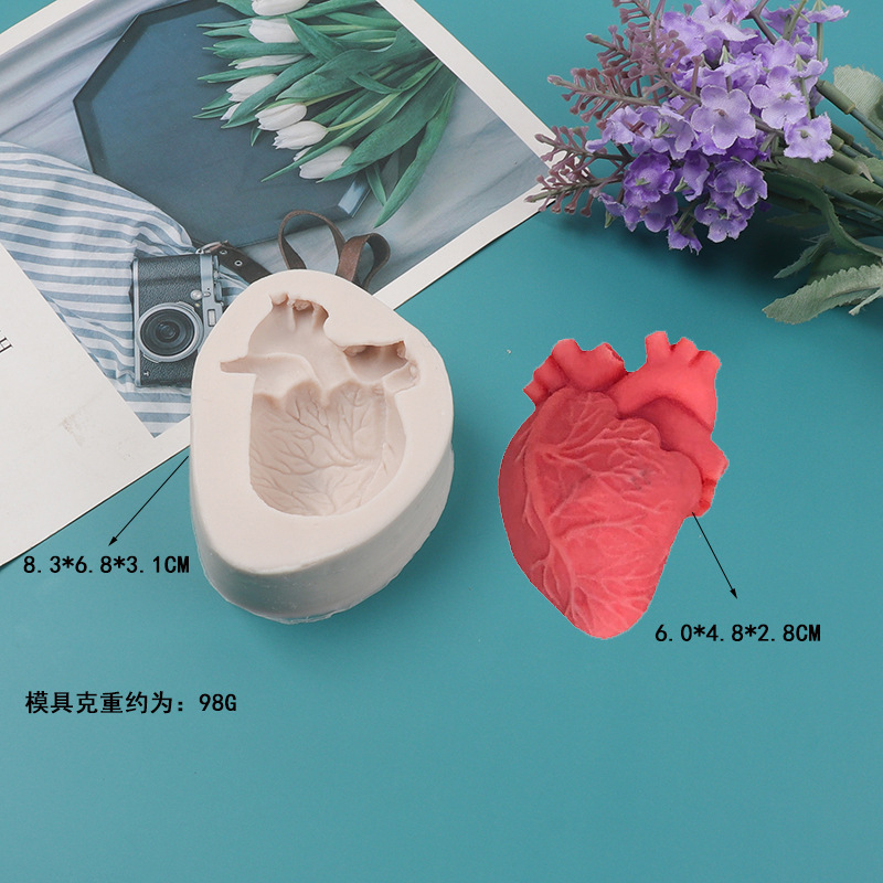 DIY Human Heart Silicone Candl - огляд і ціна Soap Making Diy Kit