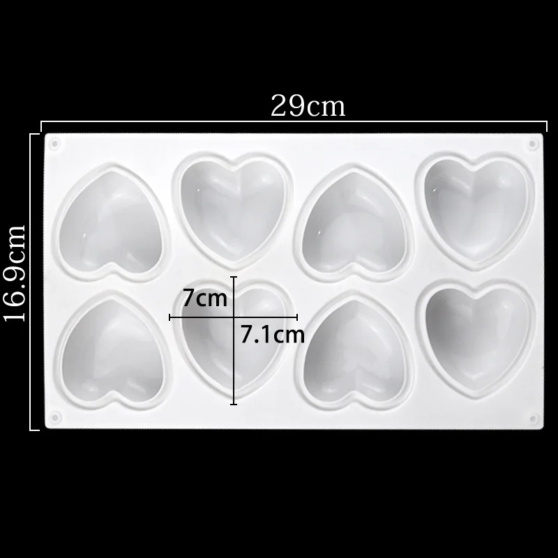 Love Heart Silicone Soap Mold  - огляд і ціна Soap Making Lab
