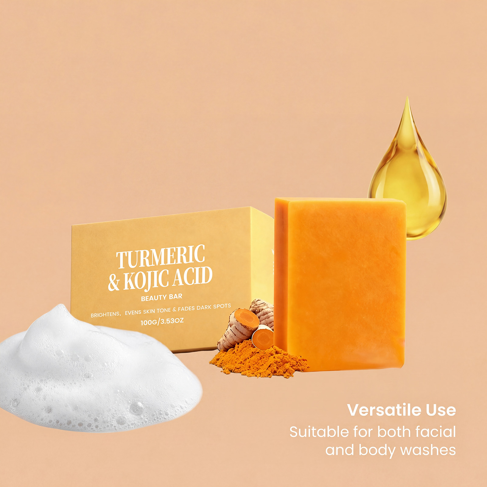 Turmeric Kojic Soap Exfoliatin - огляд і ціна Soap Making Olive Oil