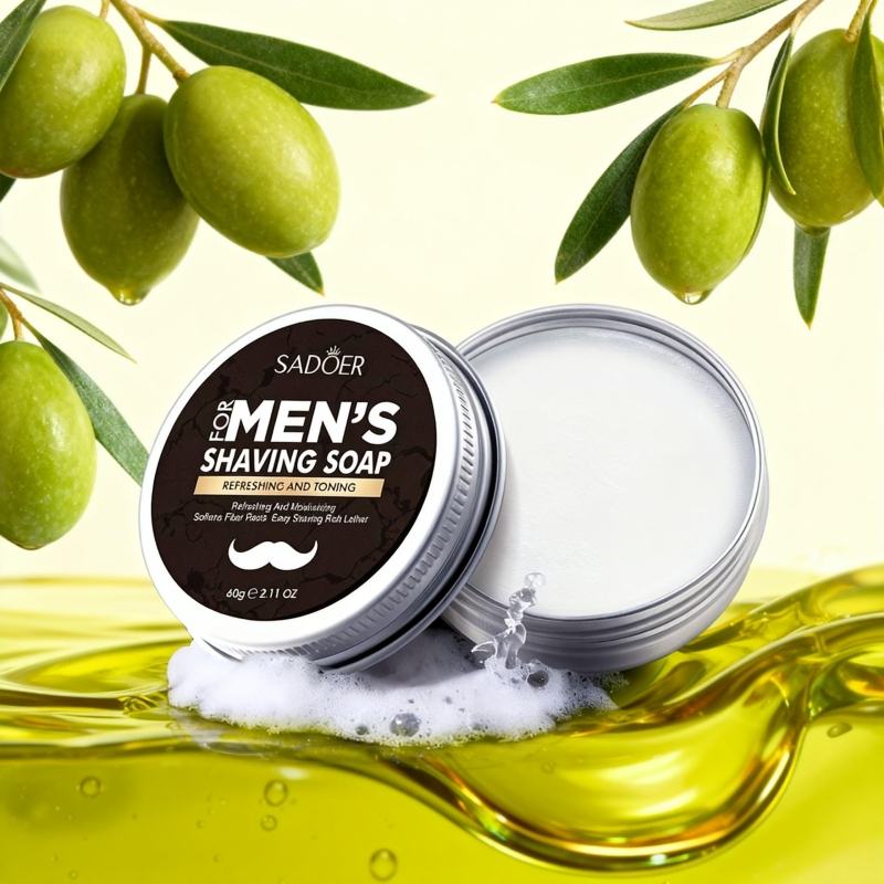 Men's Shaving Soap, Containing - огляд і ціна Soap Making Olive Oil
