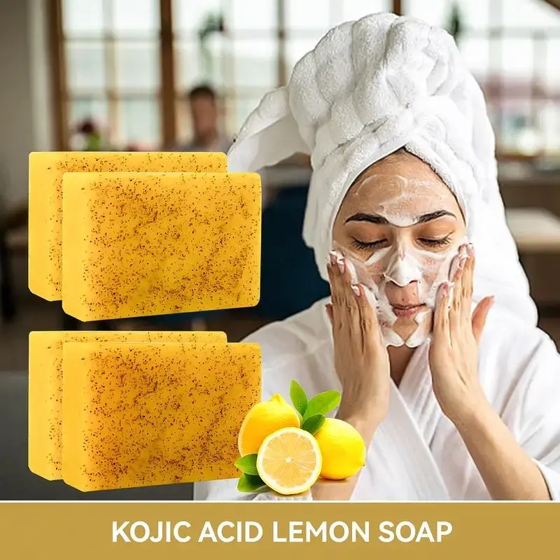 Lemon Turmeric Kojic Soap,Natu - огляд і ціна Soap Making Olive Oil